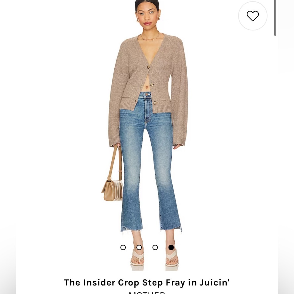 MOTHER jeans Insider Crop Step Fray size 25 NWT